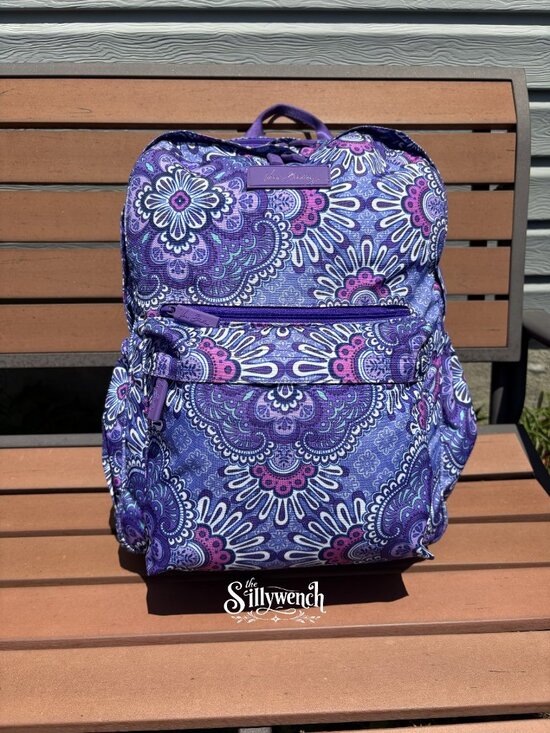Vera Bradley Purple Medallion Paisley Grand Backpack in Lighten Up main image 5